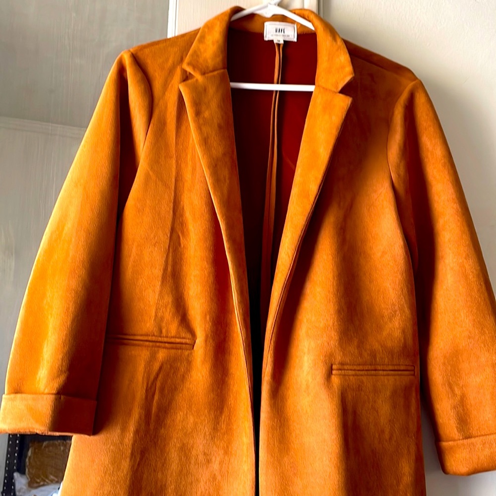 Brown suede jacket. Worn once